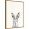 Animal Mug I (Rabbit) by Victoria Borges 18-in. W x 24-in. H. Canvas Wall Art Print Framed in Gold